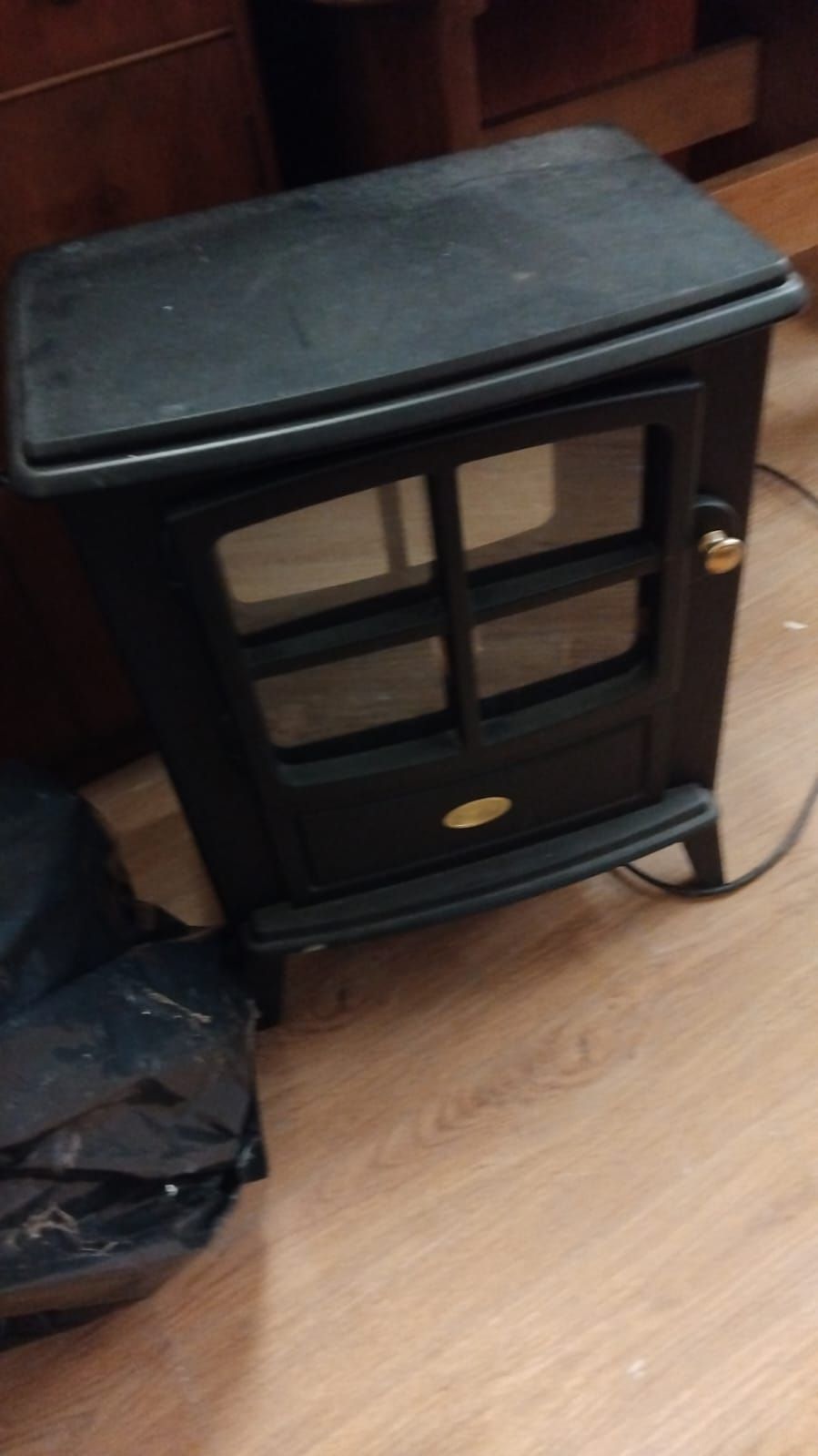 Lot 184 – A contemporary electric stove-style heater in the style of Dimplex