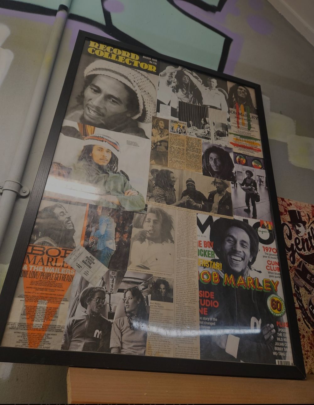Lot 209 – Framed Bob Marley Commemorative Photographic Collage Poster