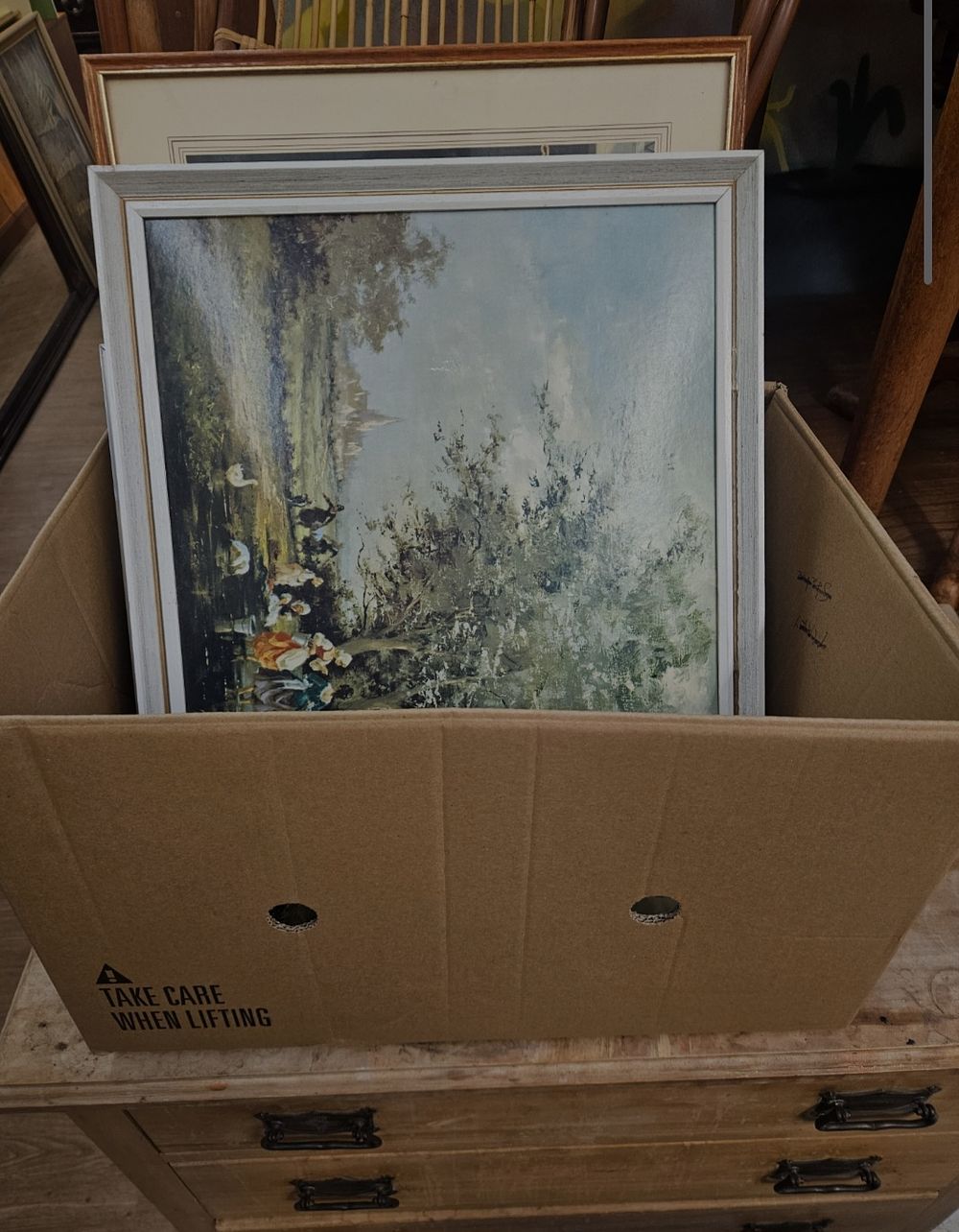 Lot 220 – An Assortment of Framed Pictures and Prints Including Works Signed R.F. and After Edmund Blair Leighton