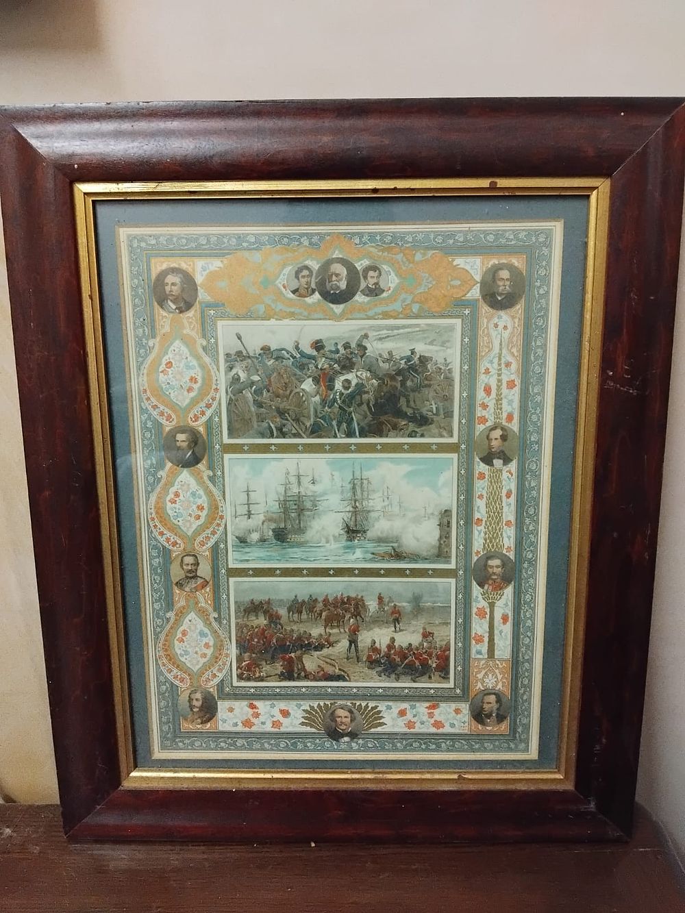 Lot 224 – British School, Late 19th Century, Commemorative Military and Naval Chromolithograph