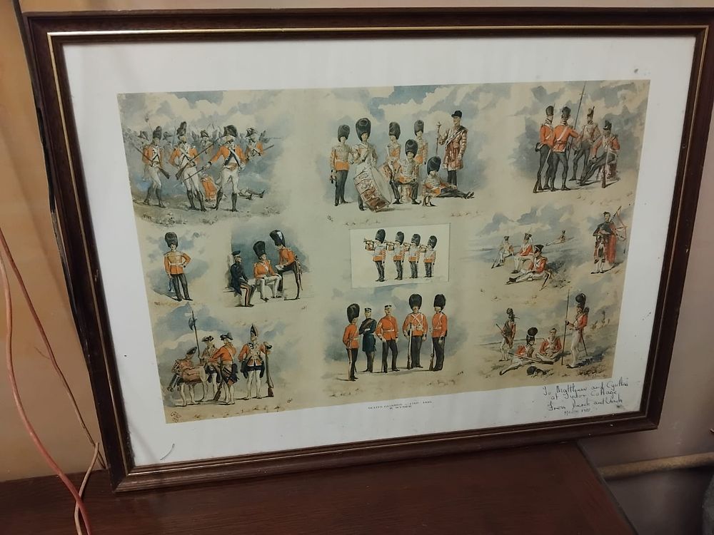 Lot 227 – After Reginald Augustus Wymer (British, 1849-1935) ‘Scots Guards 1760-1885’ (Signed)