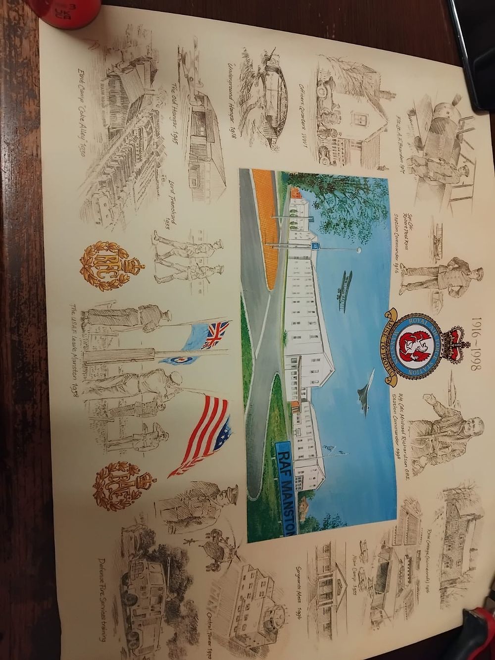Lot 250 – Three Royal Air Force Manston Commemorative Aviation Prints
