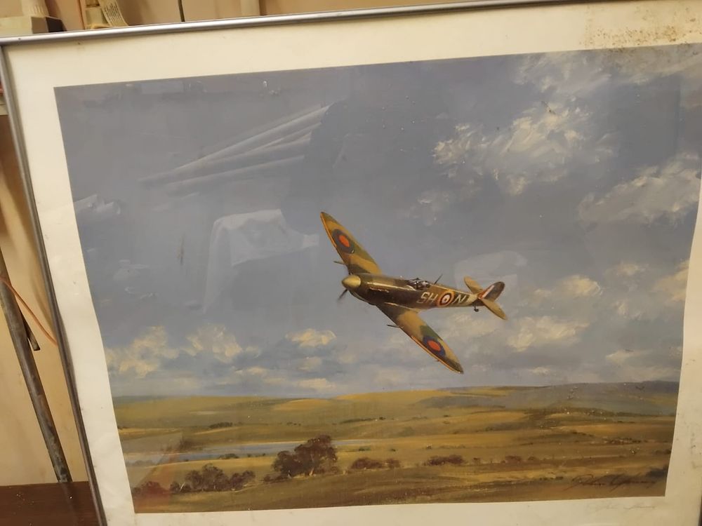 Lot 256 – John Young (British, 1930-2015), ‘Supermarine Spitfire Mk Ia’ (Signed)