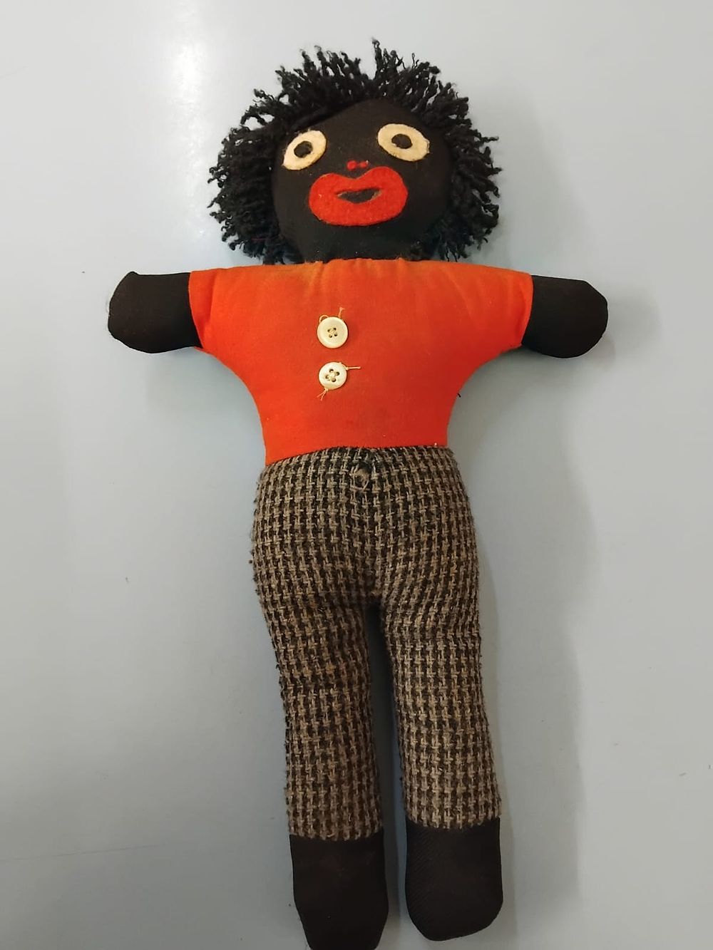Lot 285 – Vintage Cloth Golli Soft Doll with Houndstooth Trousers