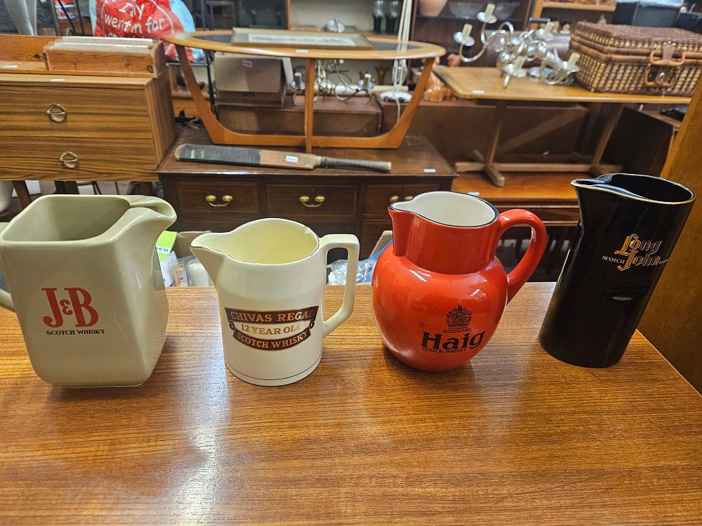 Lot 294 – An Assortment of Vintage Advertising Pub Water Jugs and Breweriana