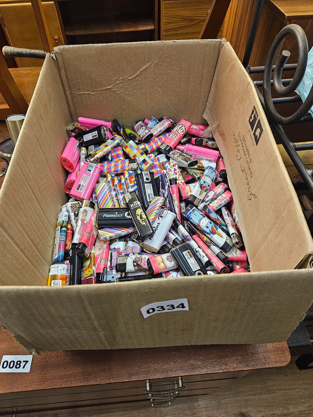 Lot 334 – A Collection of Assorted Disposable Cigarette Lighters