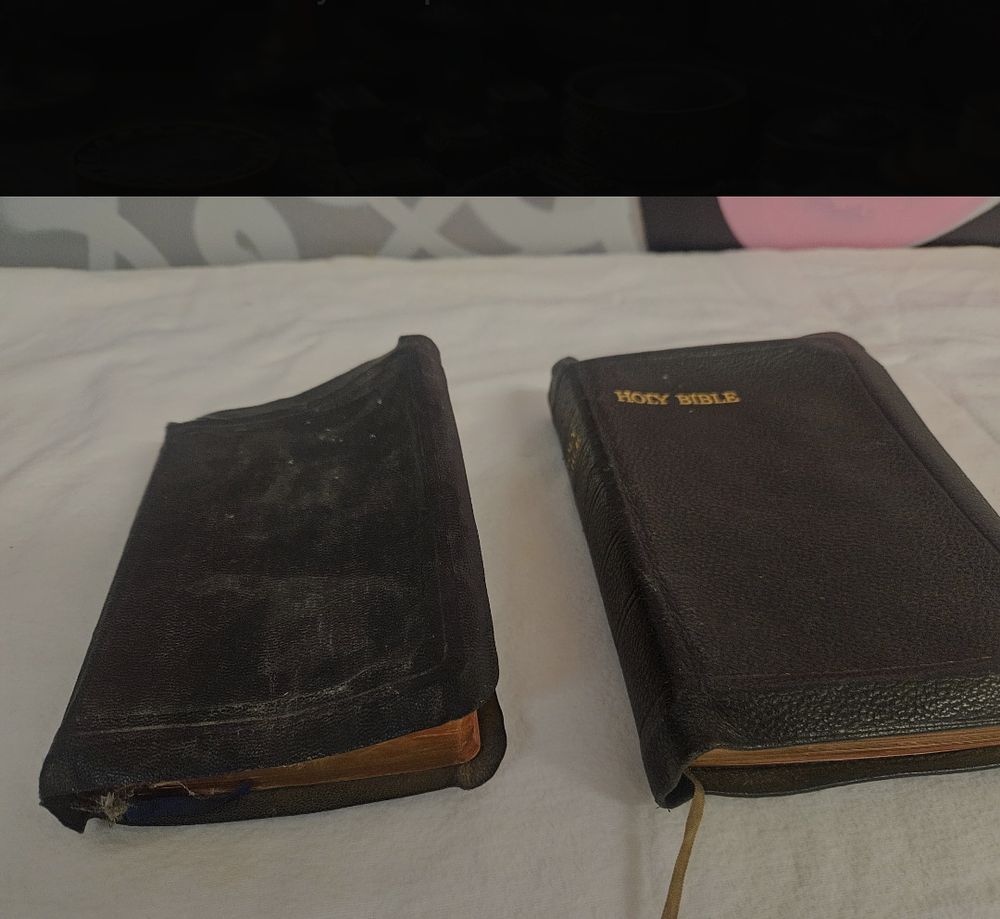 Lot 407 – A Trio of Small Religious Volumes, including Two Bibles and The Small Missal.