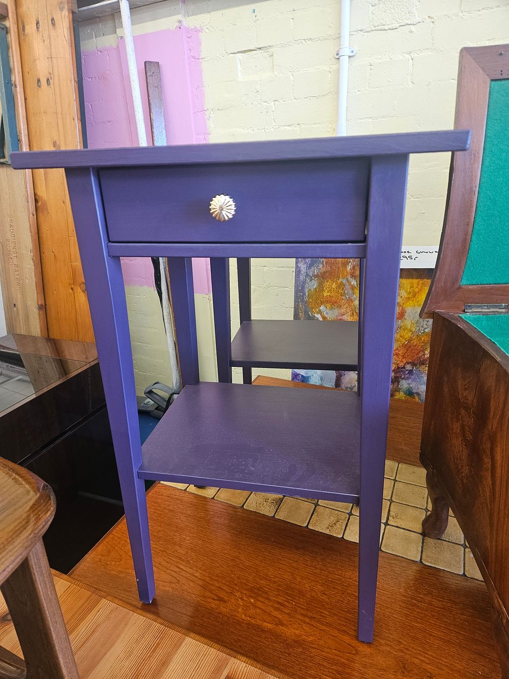 Lot 186 – Pair of painted bedside tables