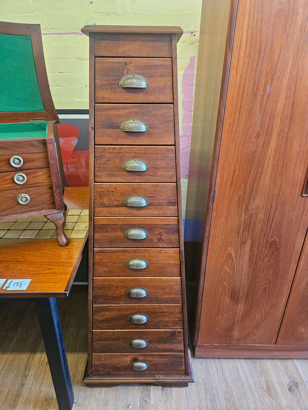 Lot 187 – A large pyramid chest of drawers