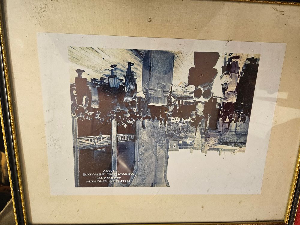 Lot 176 – A Pair of Framed 1947 Trinity Church Margate Photographs