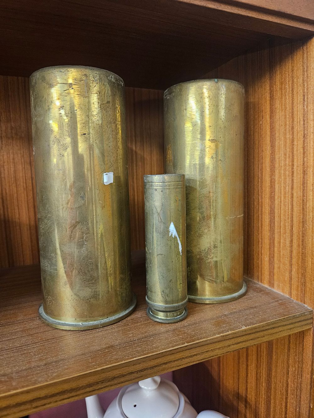 Lot 207 – A Trio of British Military Brass Cartridge Cases including Engine Starter and 30mm Shells
