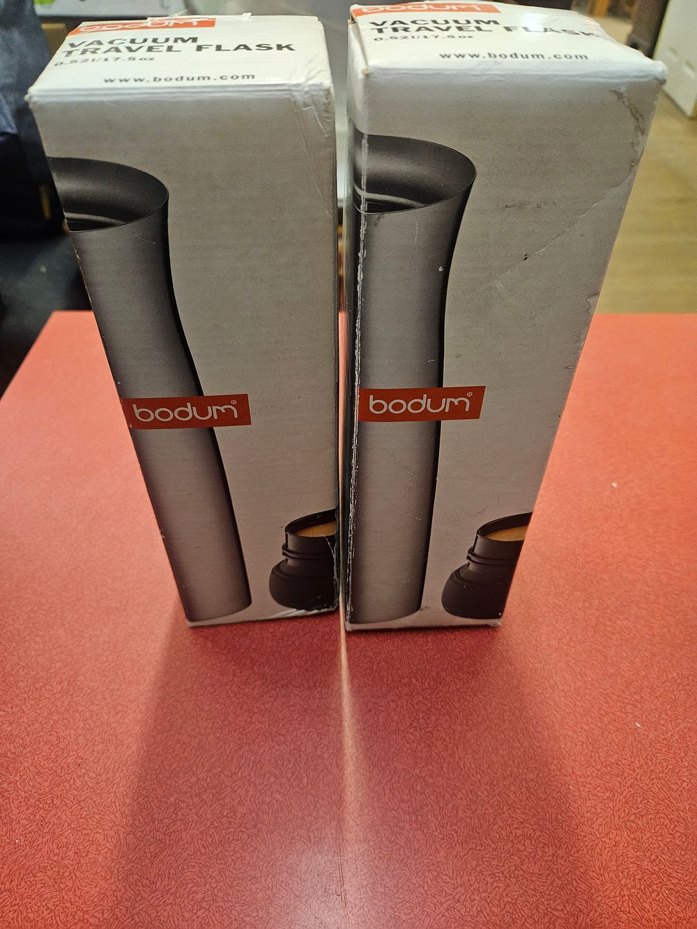 Lot 264 – A Pair of Bodum Vacuum Travel Flasks