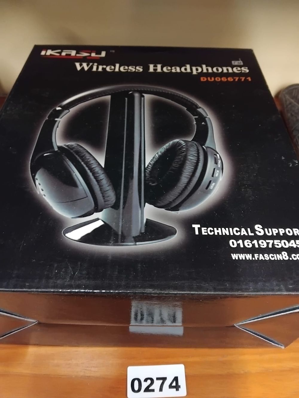 Lot 274 – Boxed Ikasu Wireless Headphones Model DU066771