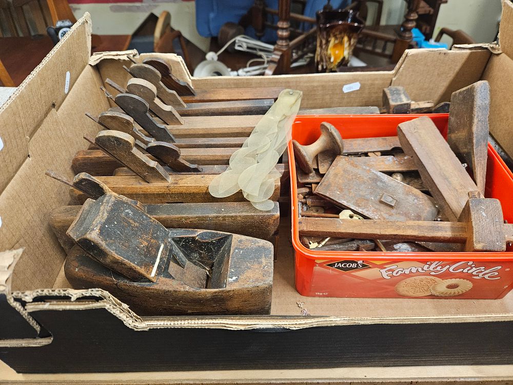 Lot 287 – A Collection of Antique and Vintage British Woodworking Hand Tools