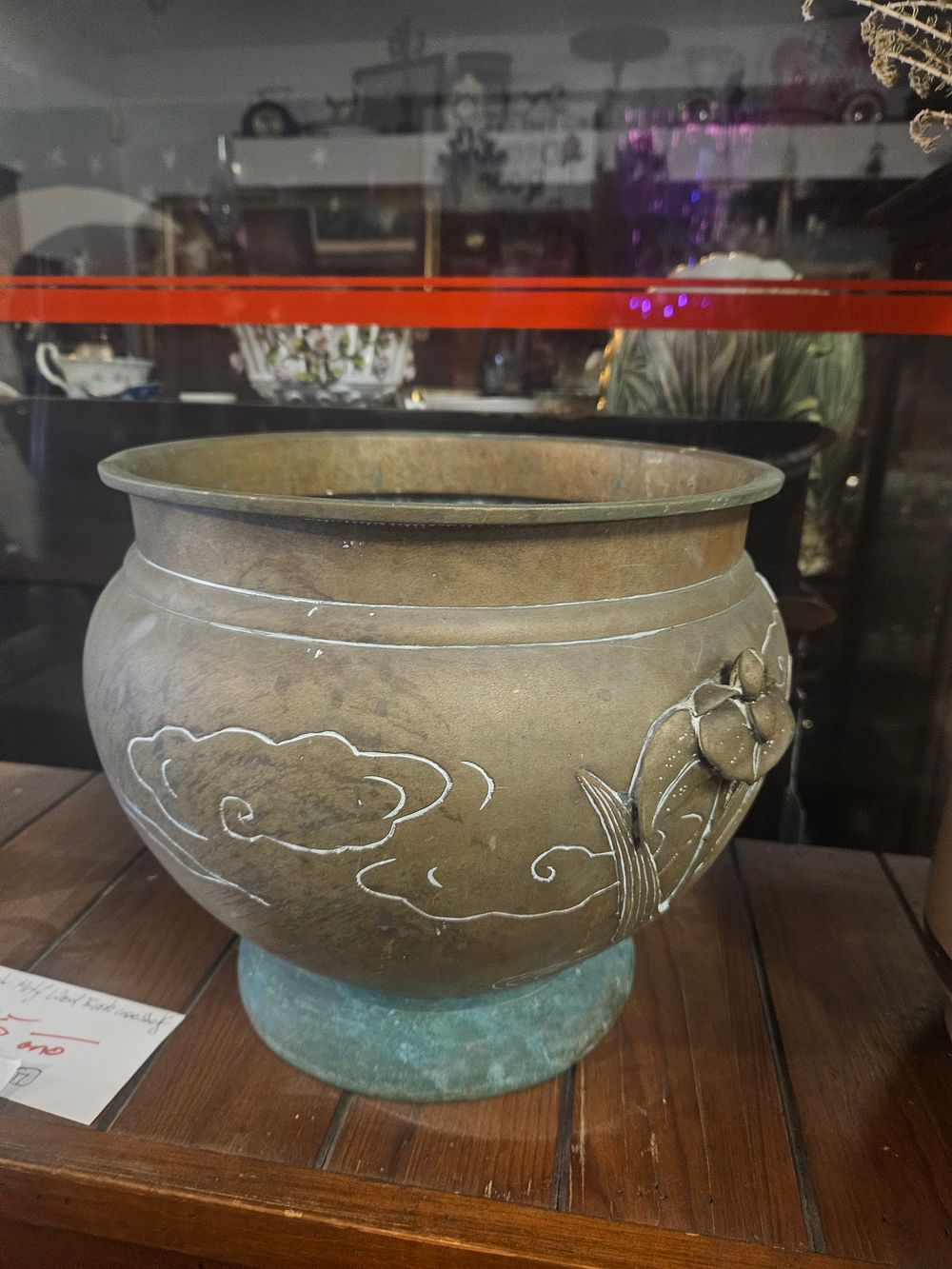 Lot 300k – A Large Japanese Style Cast Bronze Jardinière in the Meiji Manner