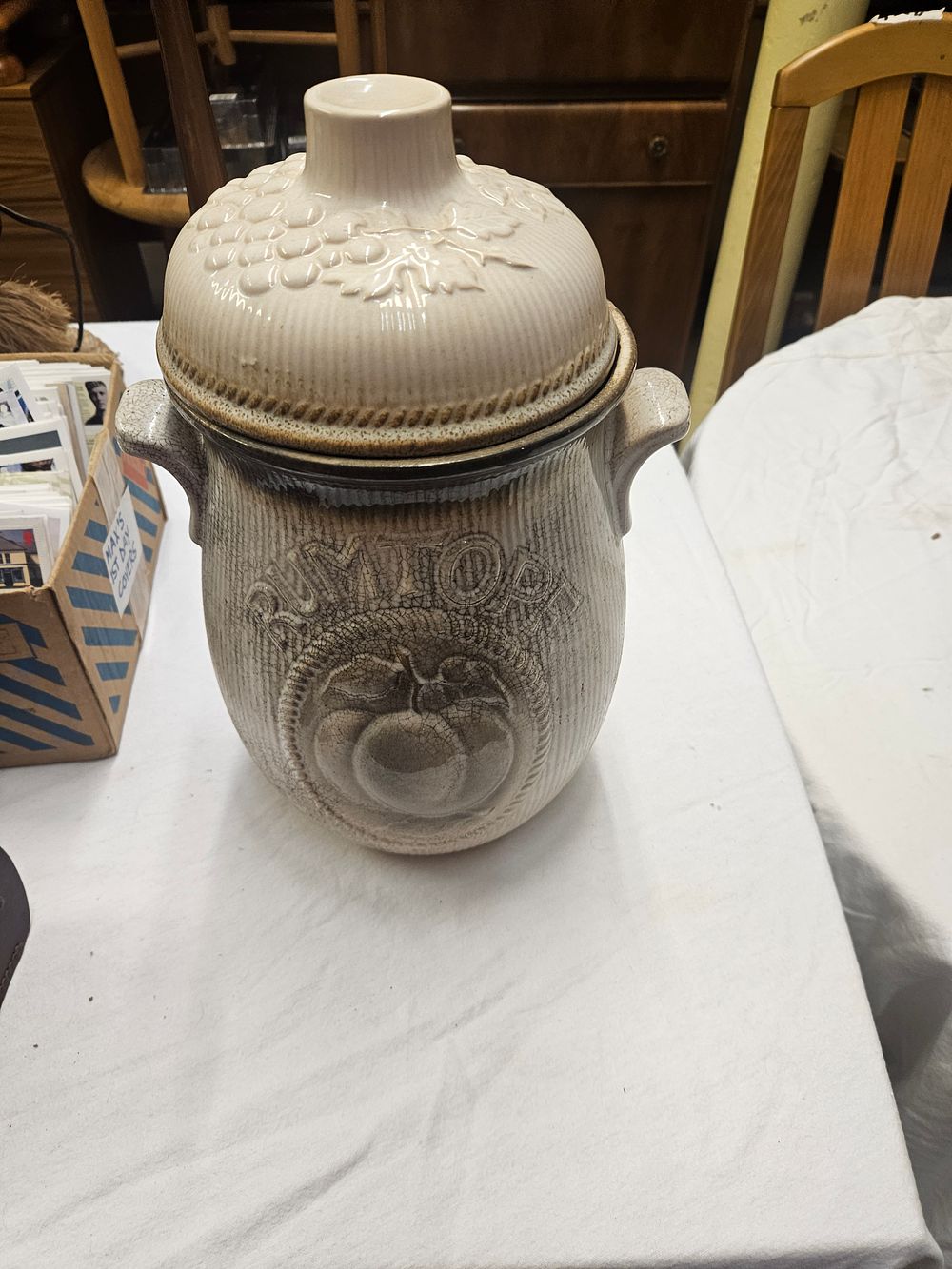 Lot 326 – A mid-20th-century West German ceramic Rumtopf jar and lid