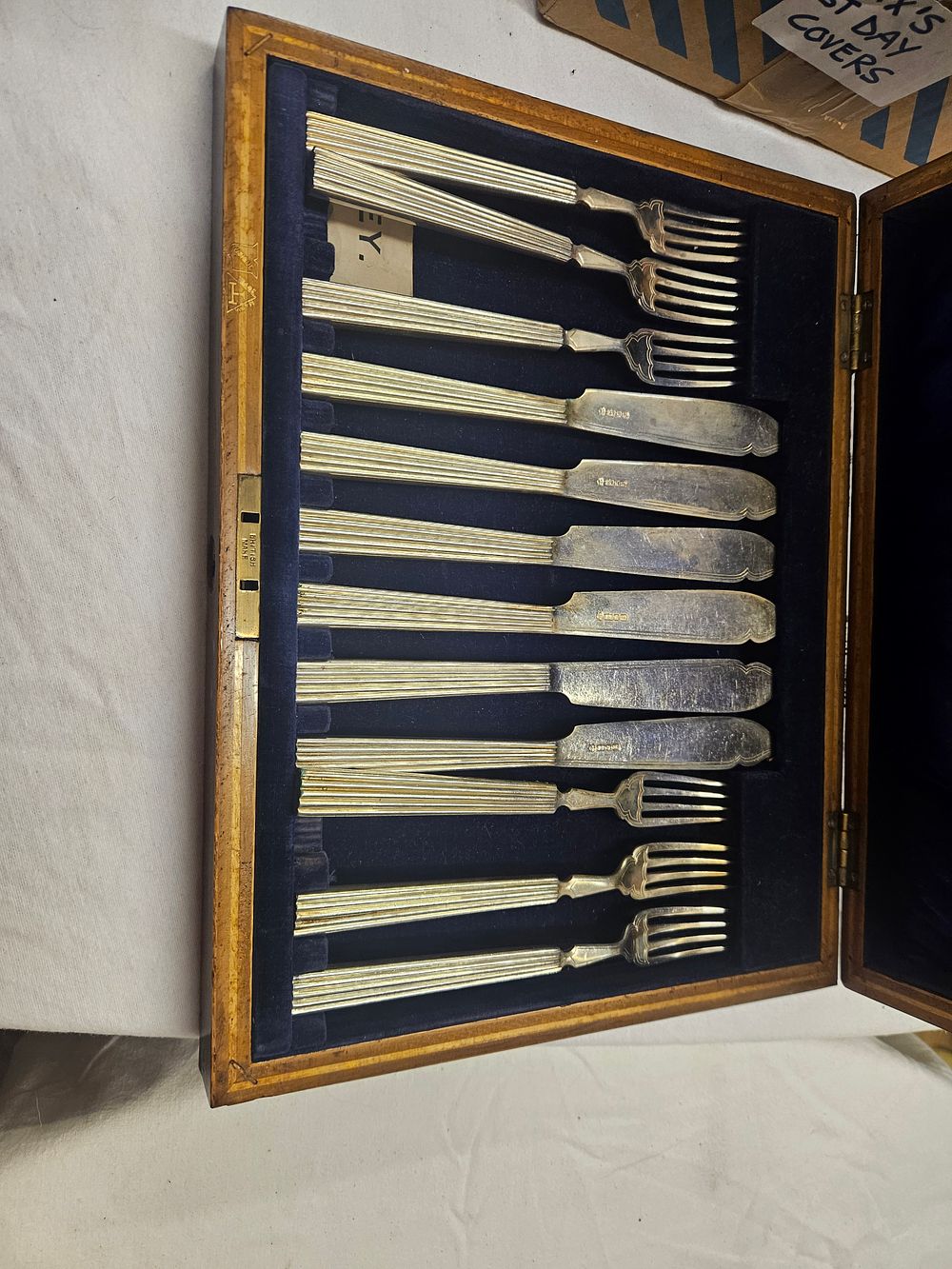 Lot 327 – A Silver plated Art Deco Fruit Service for Six, William Suckling Ltd, Sheffield 1946