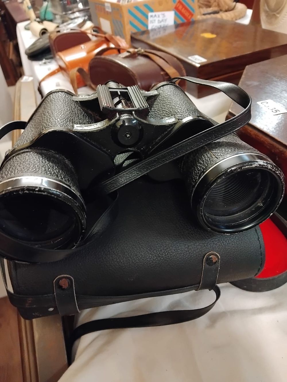 Lot 336 – A Pair of Vintage Porro Prism Binoculars with Carrying Case