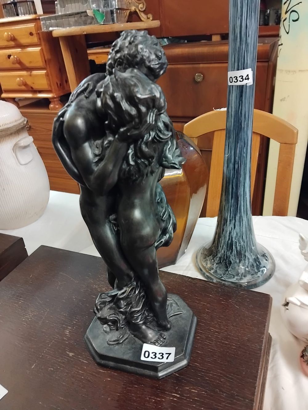 Lot 337 – After Auguste Rodin, A Cold-Cast Resin Sculpture of Lovers