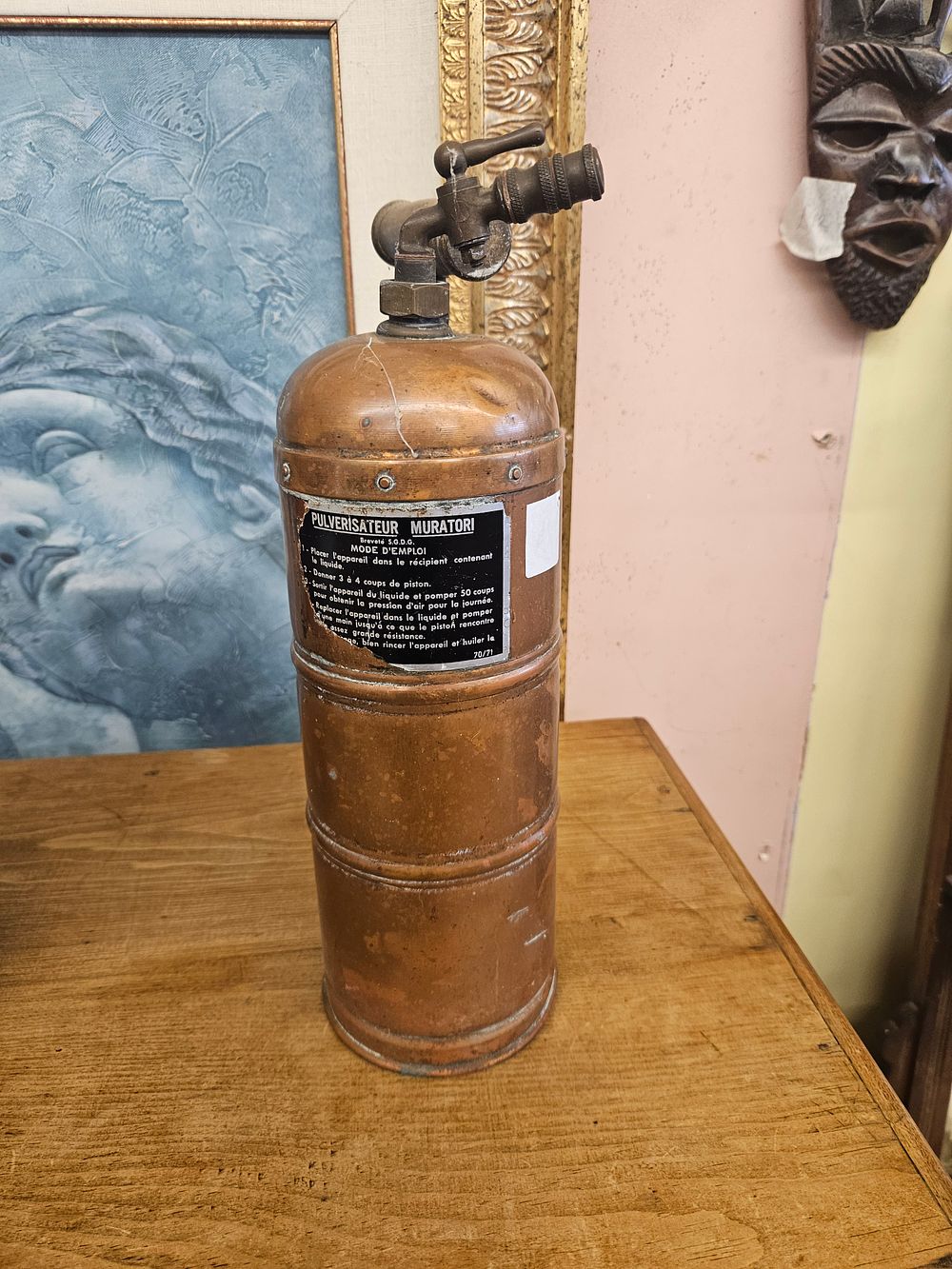Lot 362 – Mid-20th Century French Muratori Copper and Brass Pressured Sprayer