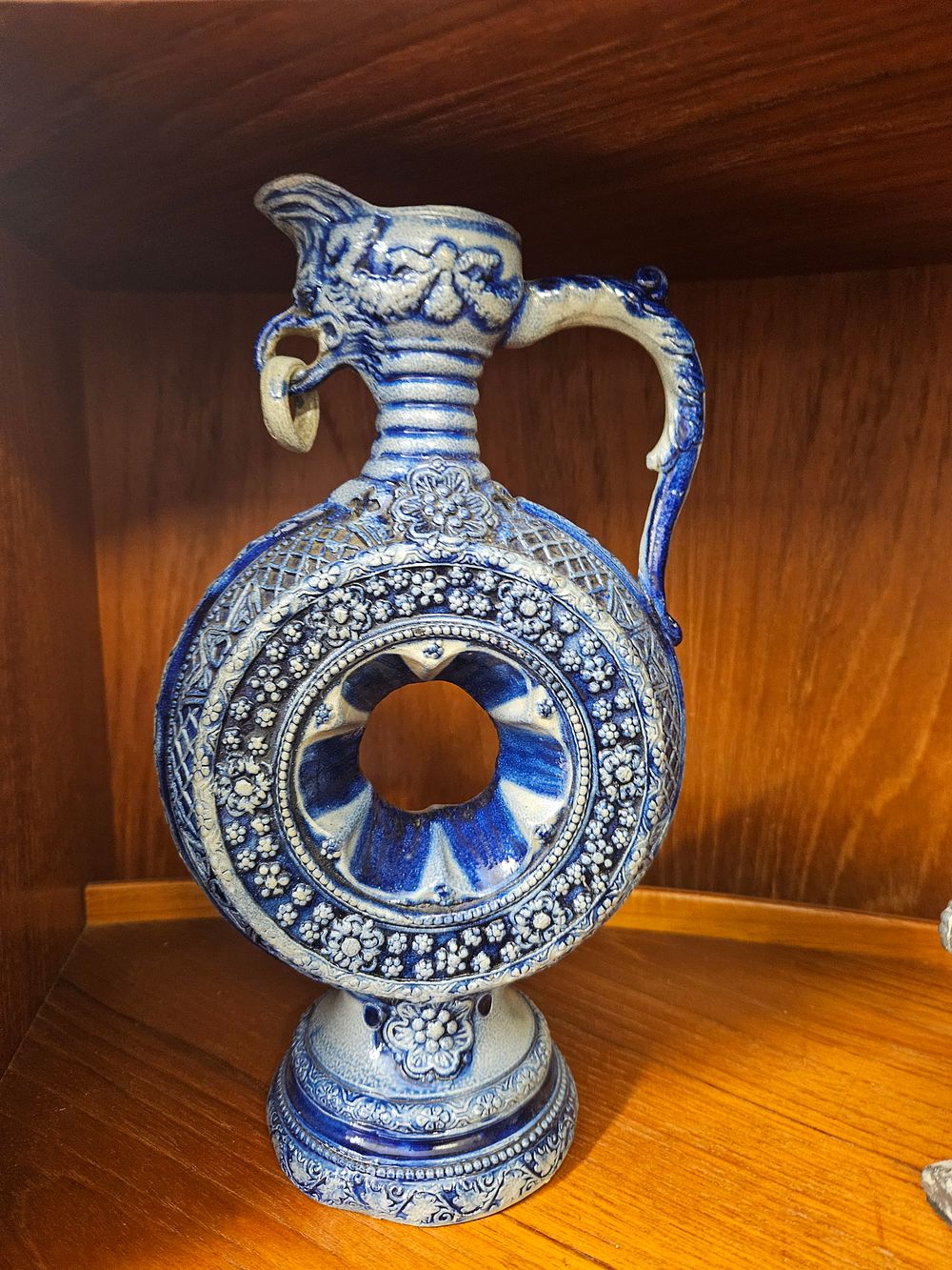 Lot 373 – A Late 19th Century German Westerwald Salt-Glazed Stoneware Ring Jug