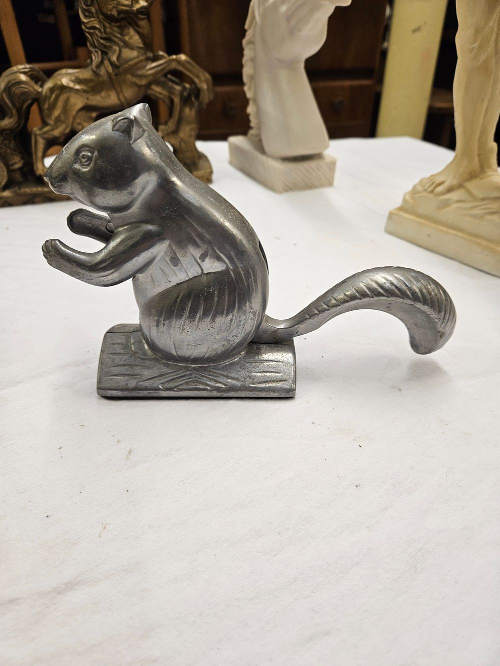 Lot 374 – Vintage Cast Aluminium Squirrel Nutcracker