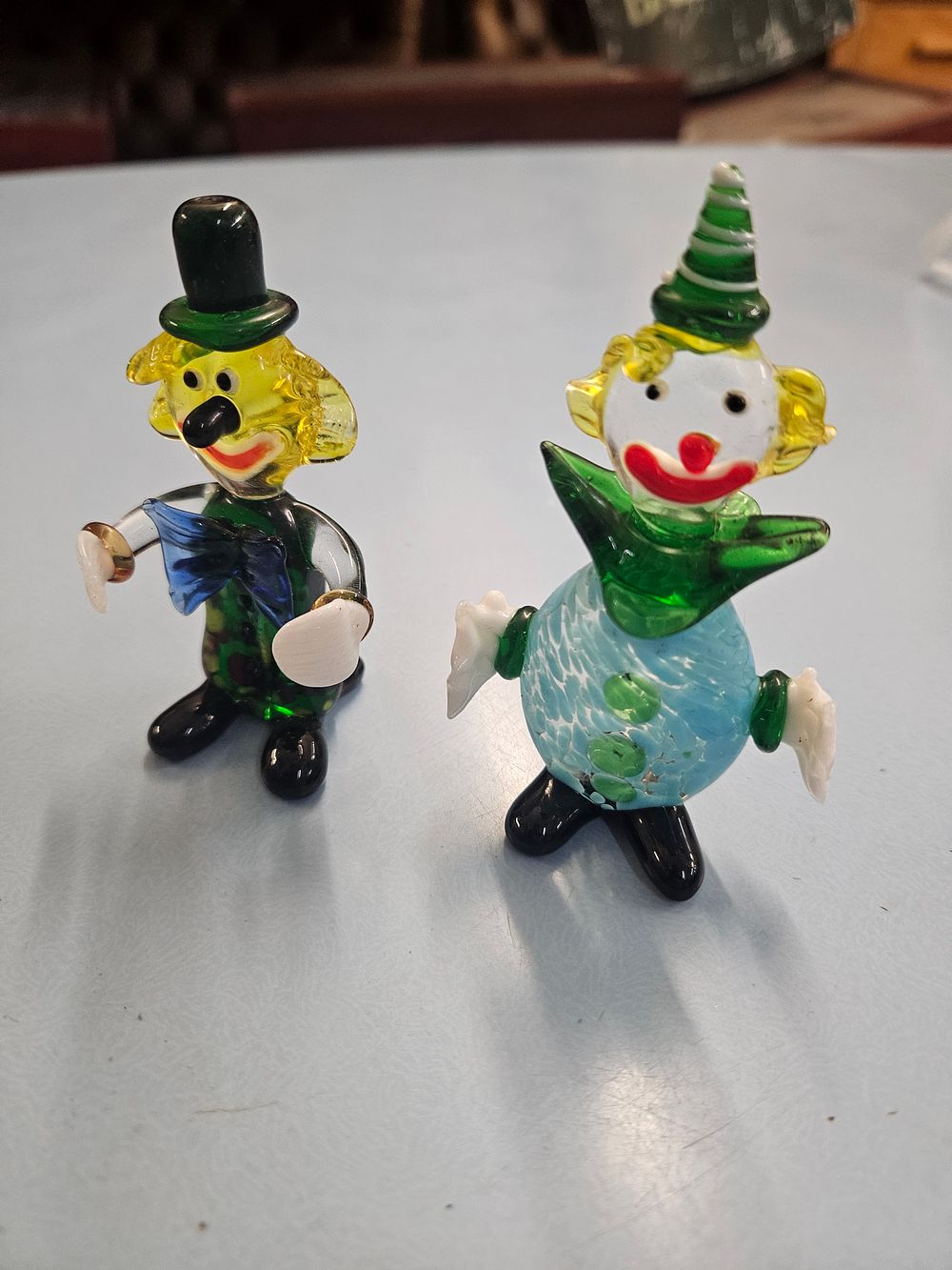 Lot 415 – A Collection of Art Glass Clowns, Mineral Specimens, and Curiosities