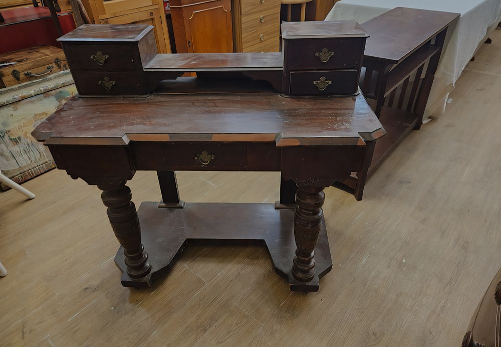 Lot 164 – Victorian Style Mahogany Spinet Piano Writing Desk