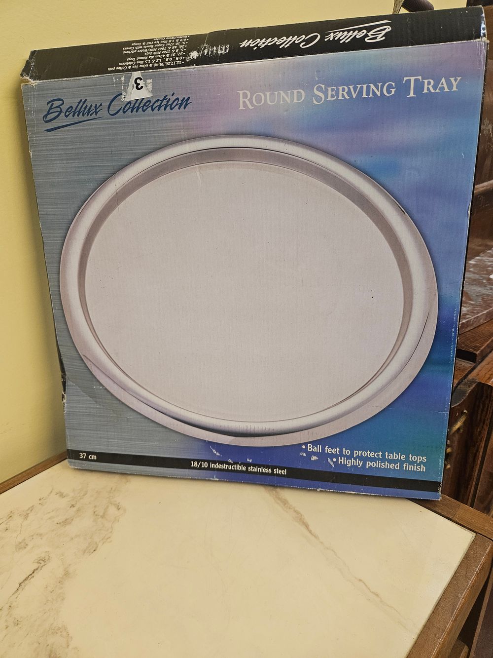Lot 225 – Bellux Collection 18/10 Stainless Steel Round Serving Tray