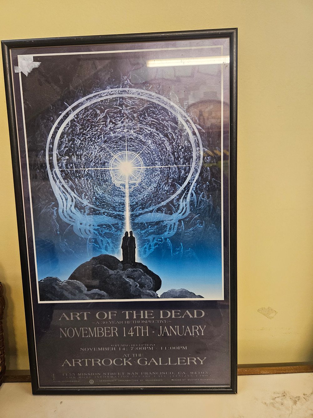 Lot 227 – Framed Art of the Dead Artrock Gallery Exhibition Poster 1996