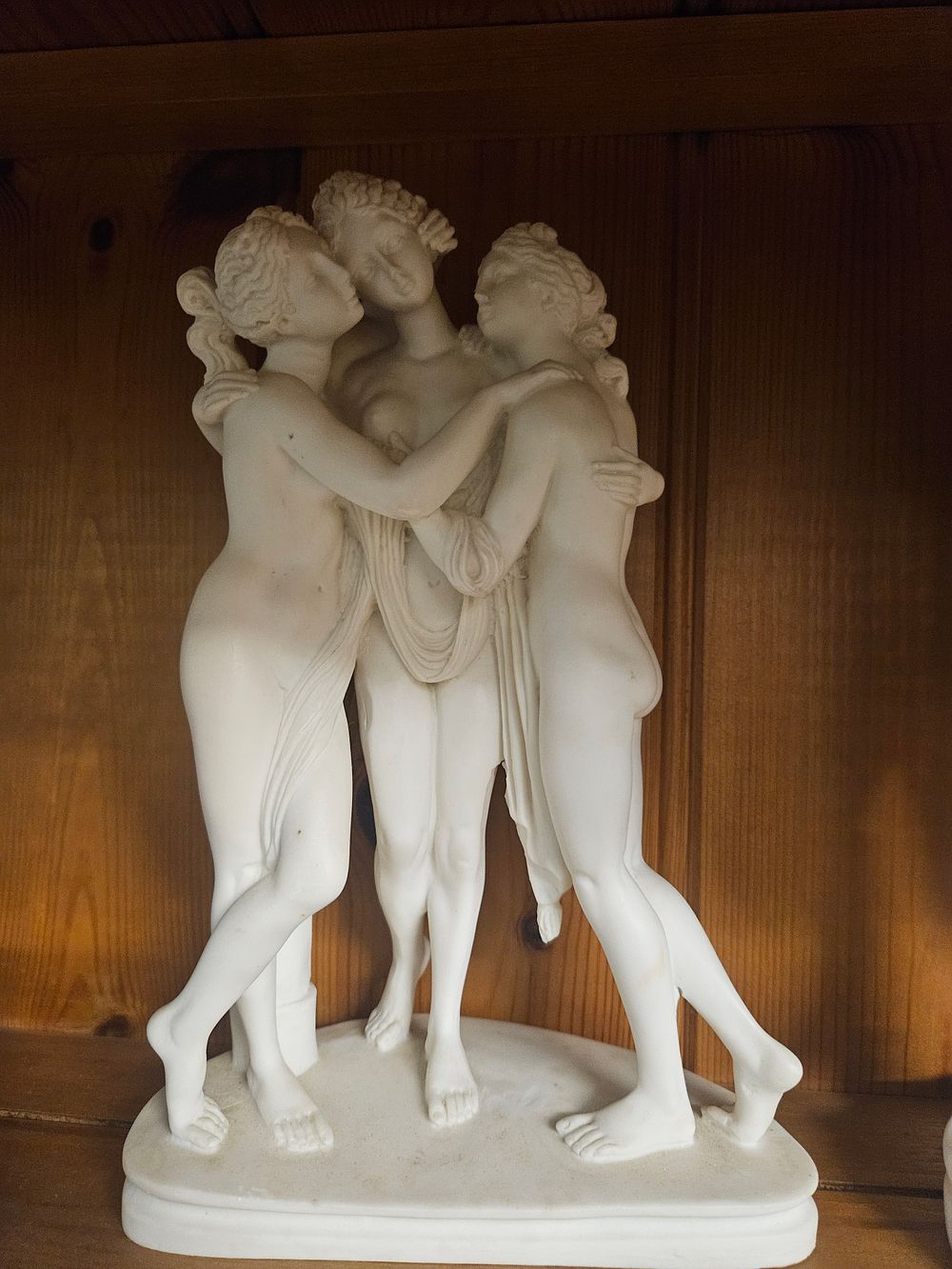 Lot 230 – A White Marble Sculpture of the Three Graces After Antonio Canova