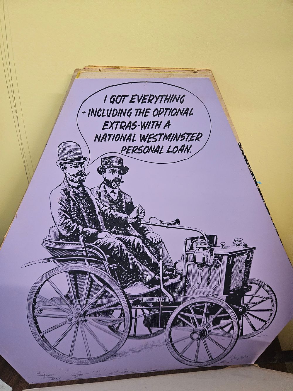 Lot 241 – Vintage National Westminster Bank Promotional Advertising Display Card