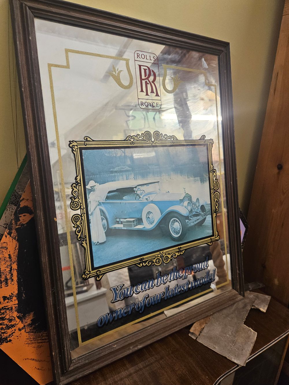 Lot 251 – Rolls-Royce Advertising Wall Mirror