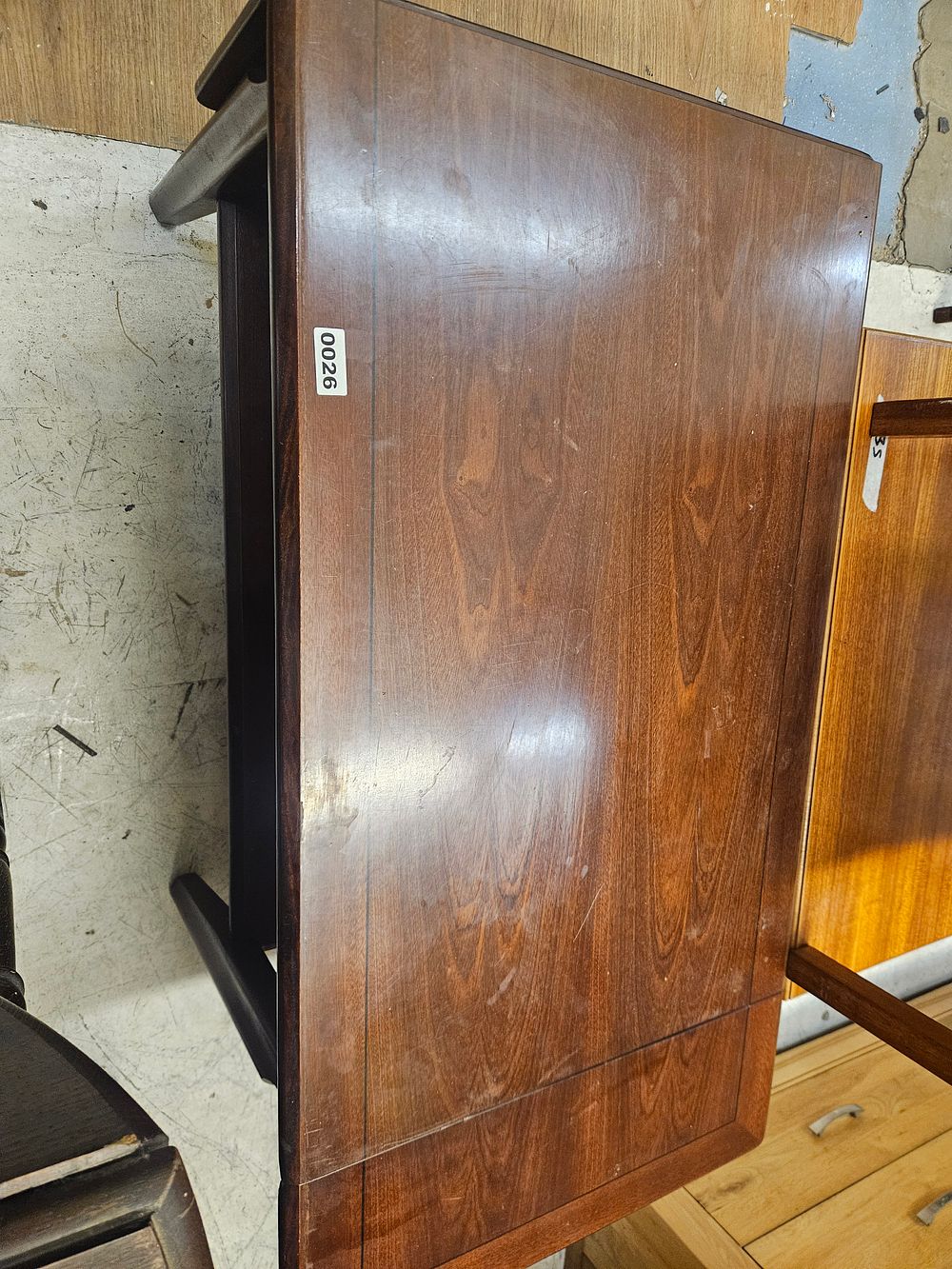 Lot 271 – Mid-Century Modern Mahogany Finished Coffee Table with Lower Shelf