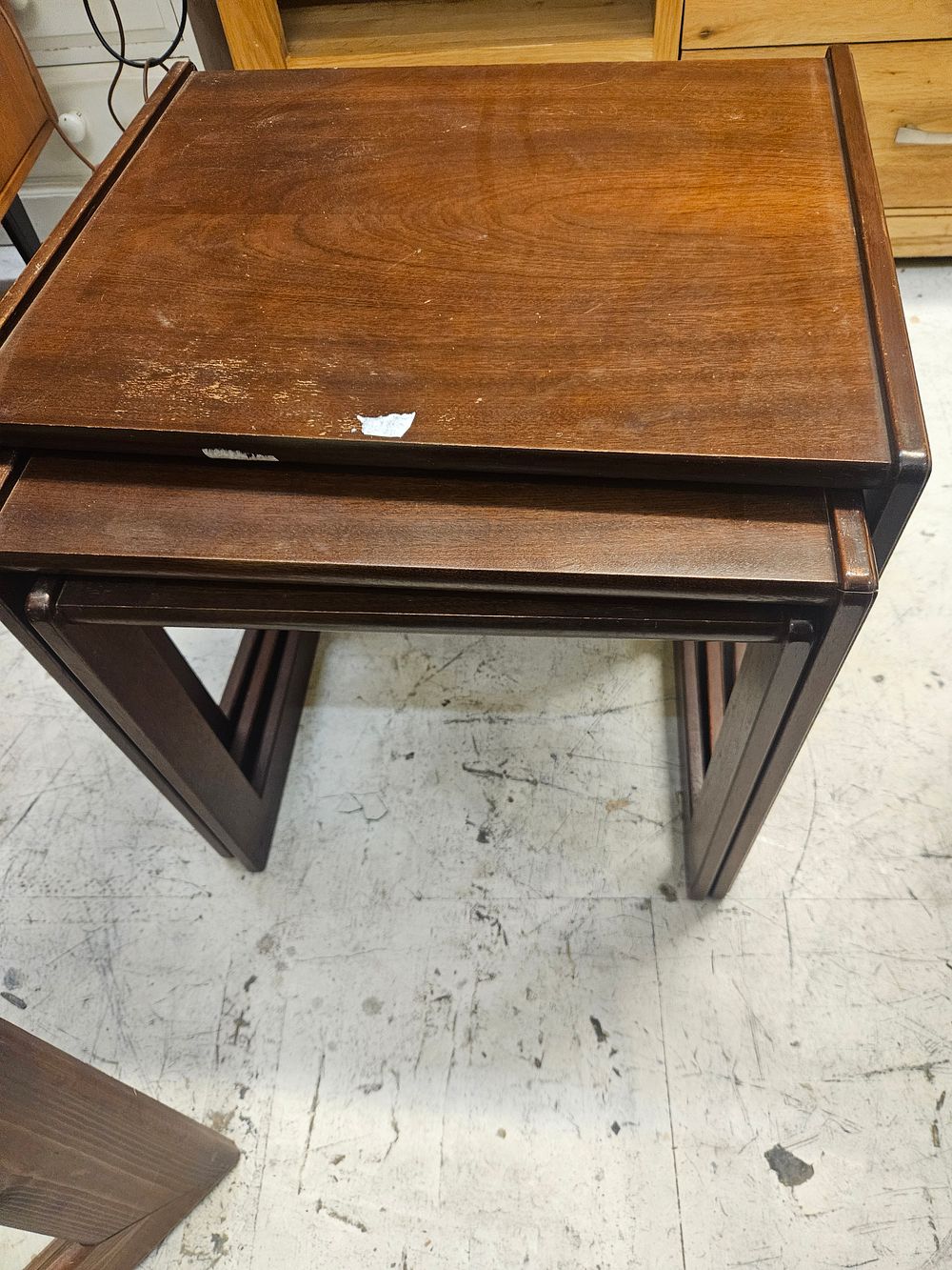 Lot 276 – A Nest of Three Mid-Century Modern Style Mahogany Tables