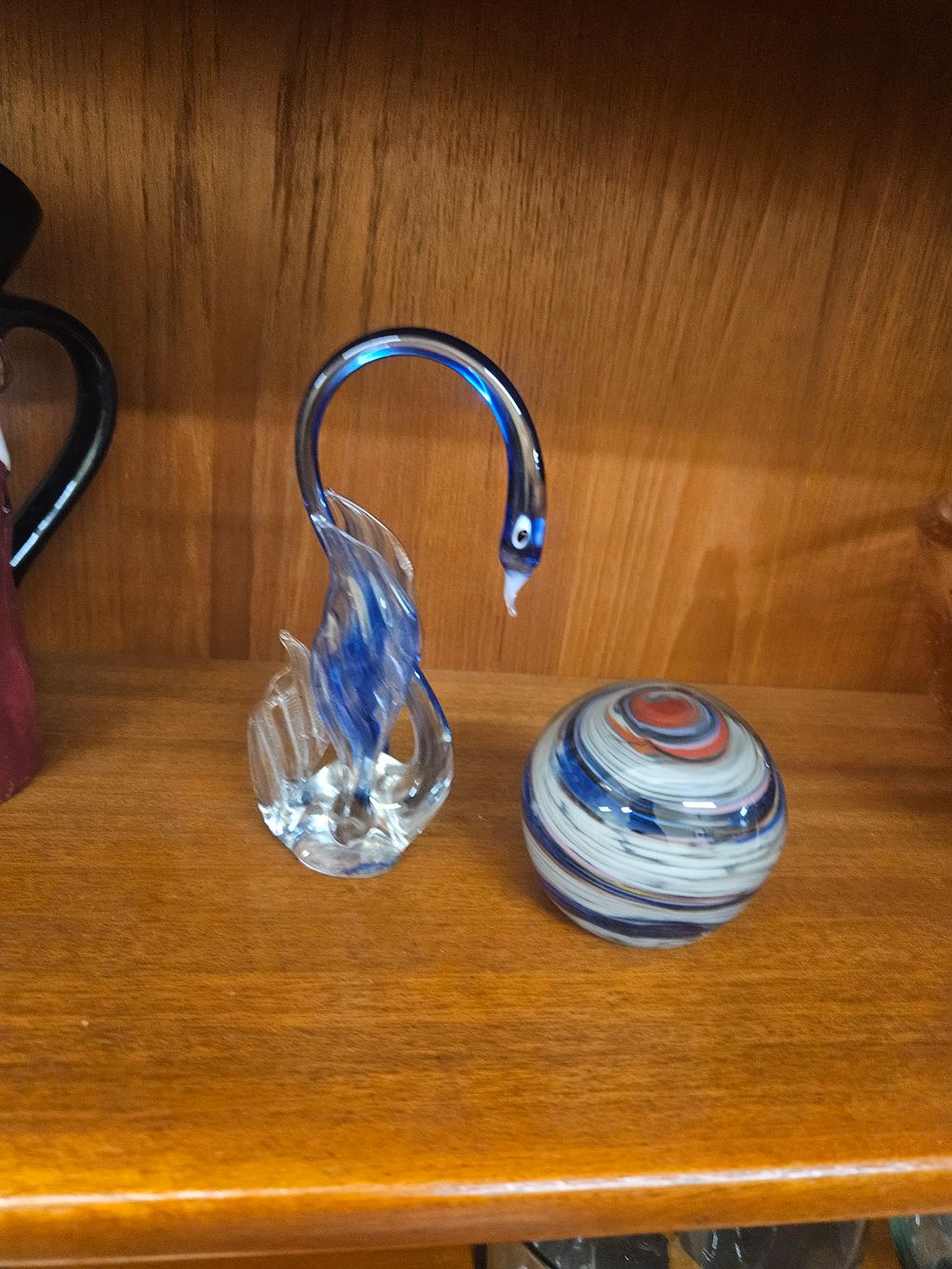Lot 281 – Two Twentieth Century Hand-Blown Art Glass Items