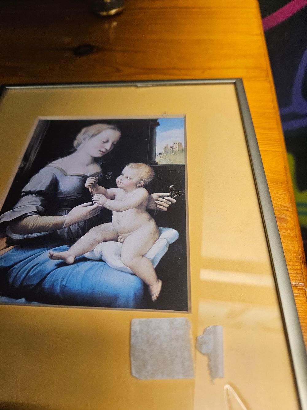Lot 292 – After Raphael, The Madonna of the Pinks (La Madonna dei Garofani), Framed Reproduction Print