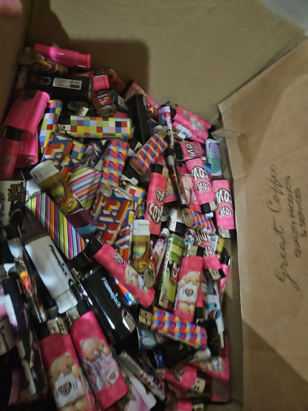 Lot 317 – A Large Assortment of Decorative Disposable and Electronic Ignition Lighters