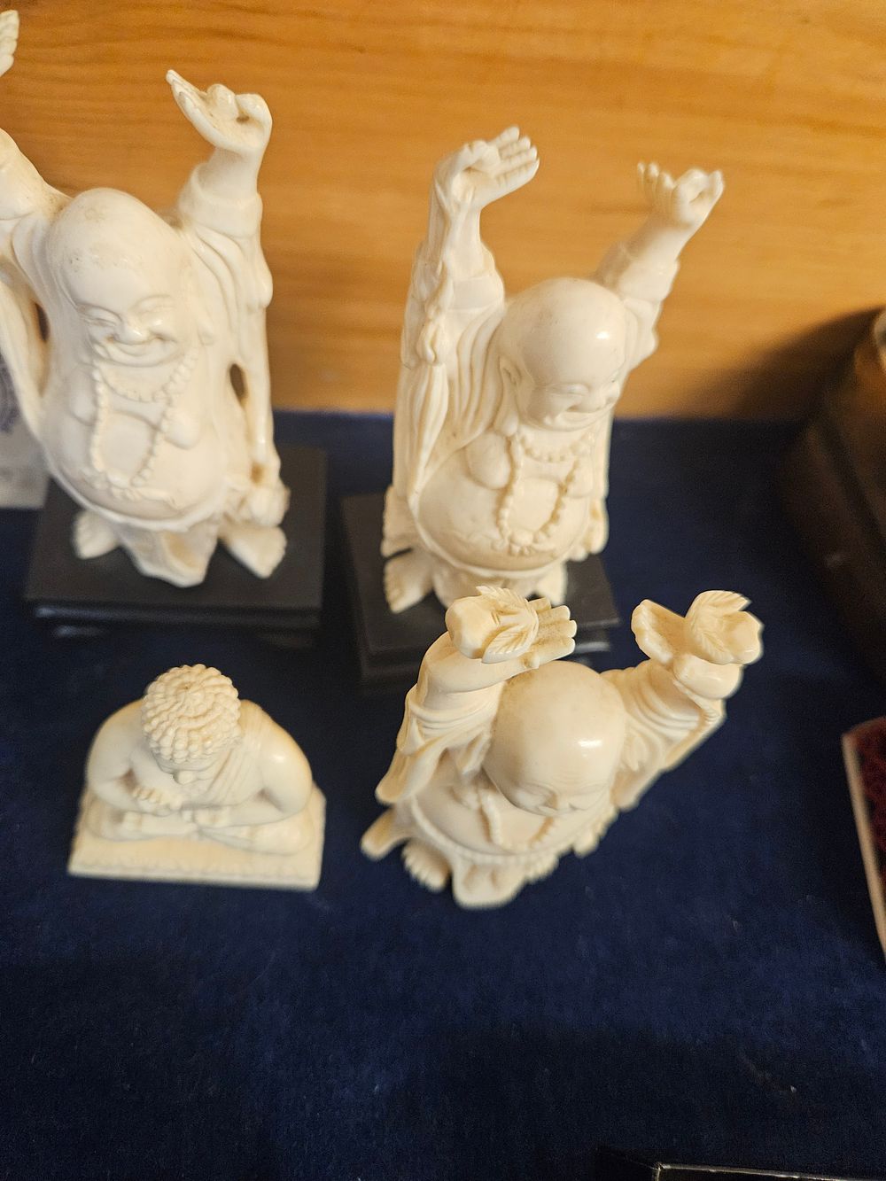 Lot 329 – A Collection of Oriental-Style Cream-Coloured Figurines