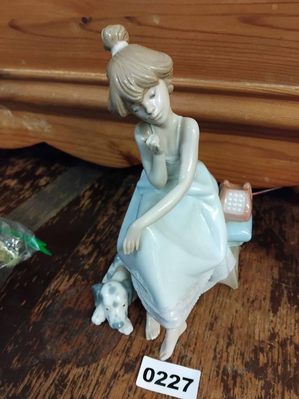 Lot 227 – Lladró Glazed Porcelain Figurine, Chit Chat, Model No. 5466