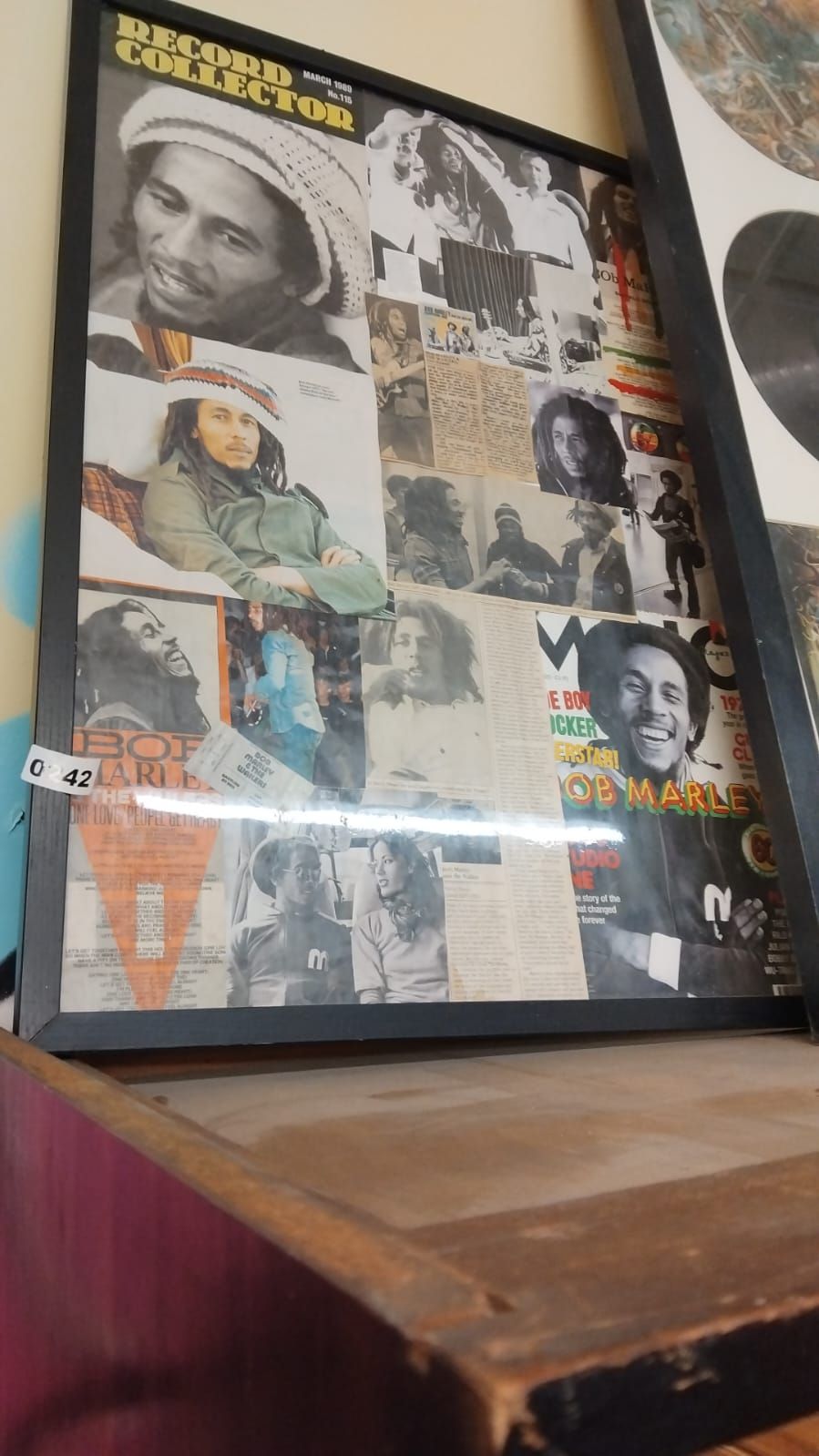 Lot 242 – Framed Bob Marley Commemorative Collage Poster