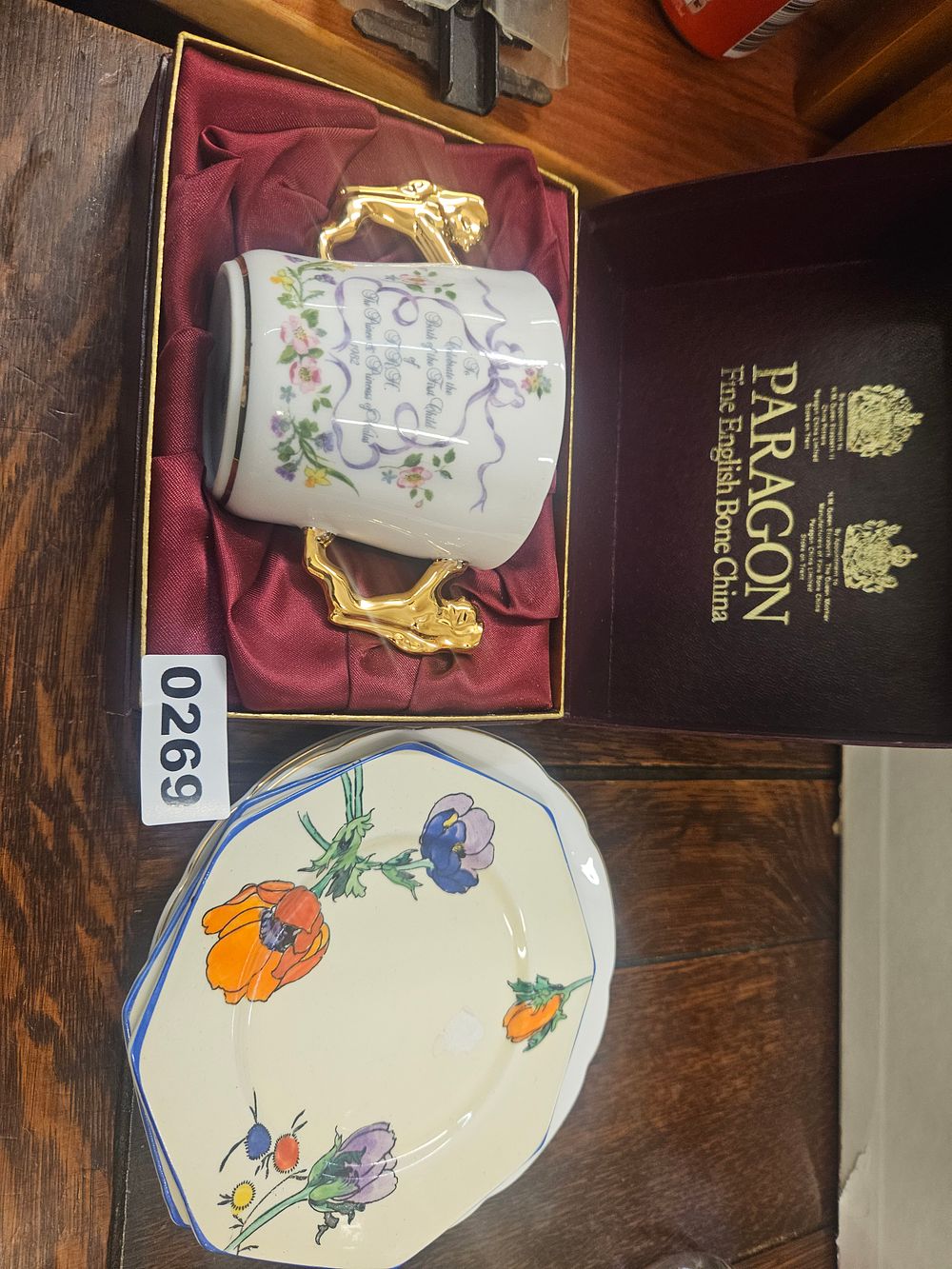 Lot 269 – A Collection of Paragon Royal Commemorative and Art Deco Style Ceramics