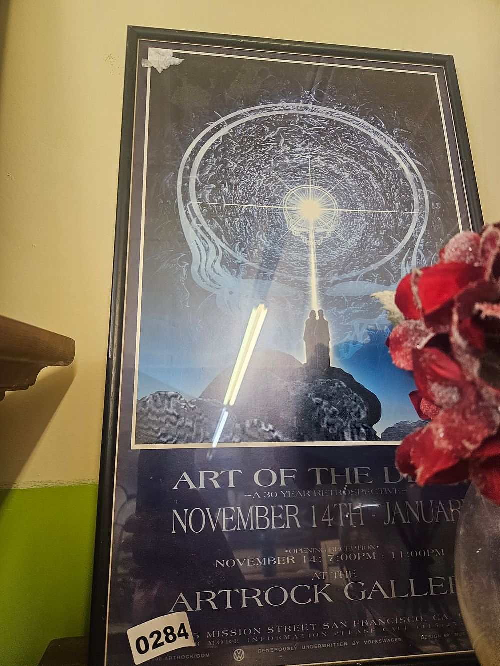 Lot 284 – Framed Art of the Dead 30 Year Retrospective Exhibition Poster Artrock Gallery San Francisco