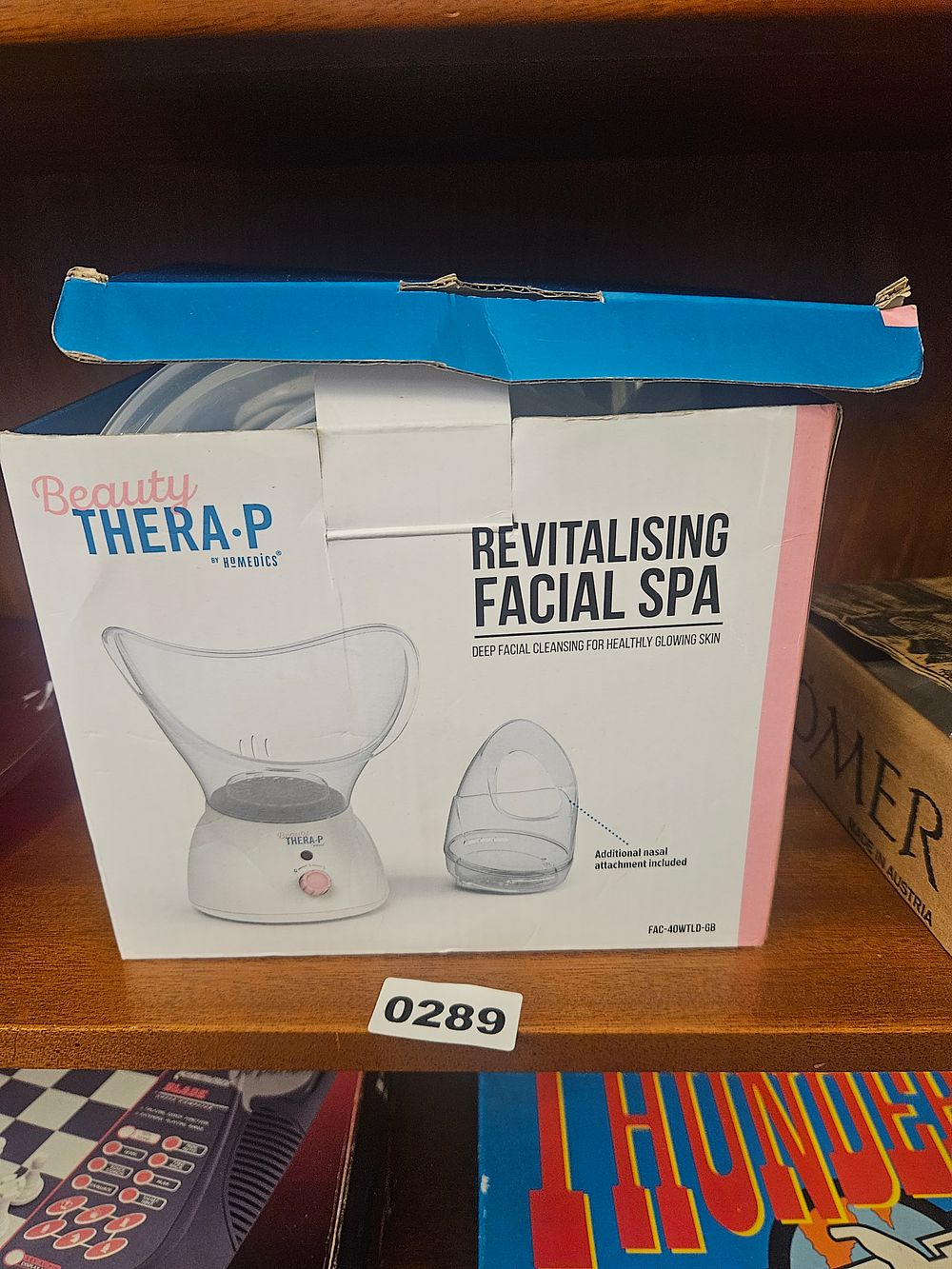 Lot 289 – Beauty THERA-P by HoMedics Revitalising Facial Spa, Model FAC-40WTLD-GB