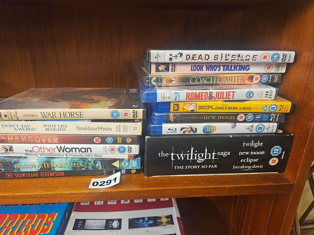 Lot 291 – A Collection of Assorted Film Titles on DVD and Blu-ray Disc