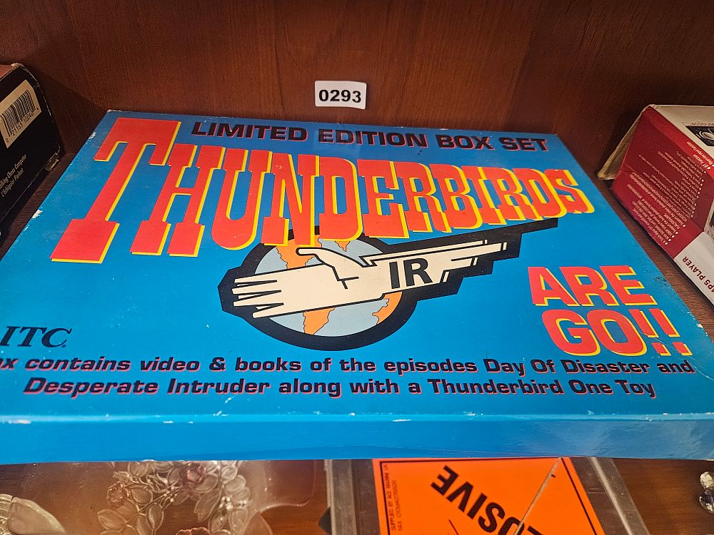 Lot 293 – Thunderbirds Are Go!! ITC Limited Edition Box Set including Thunderbird 1 Toy and Videos