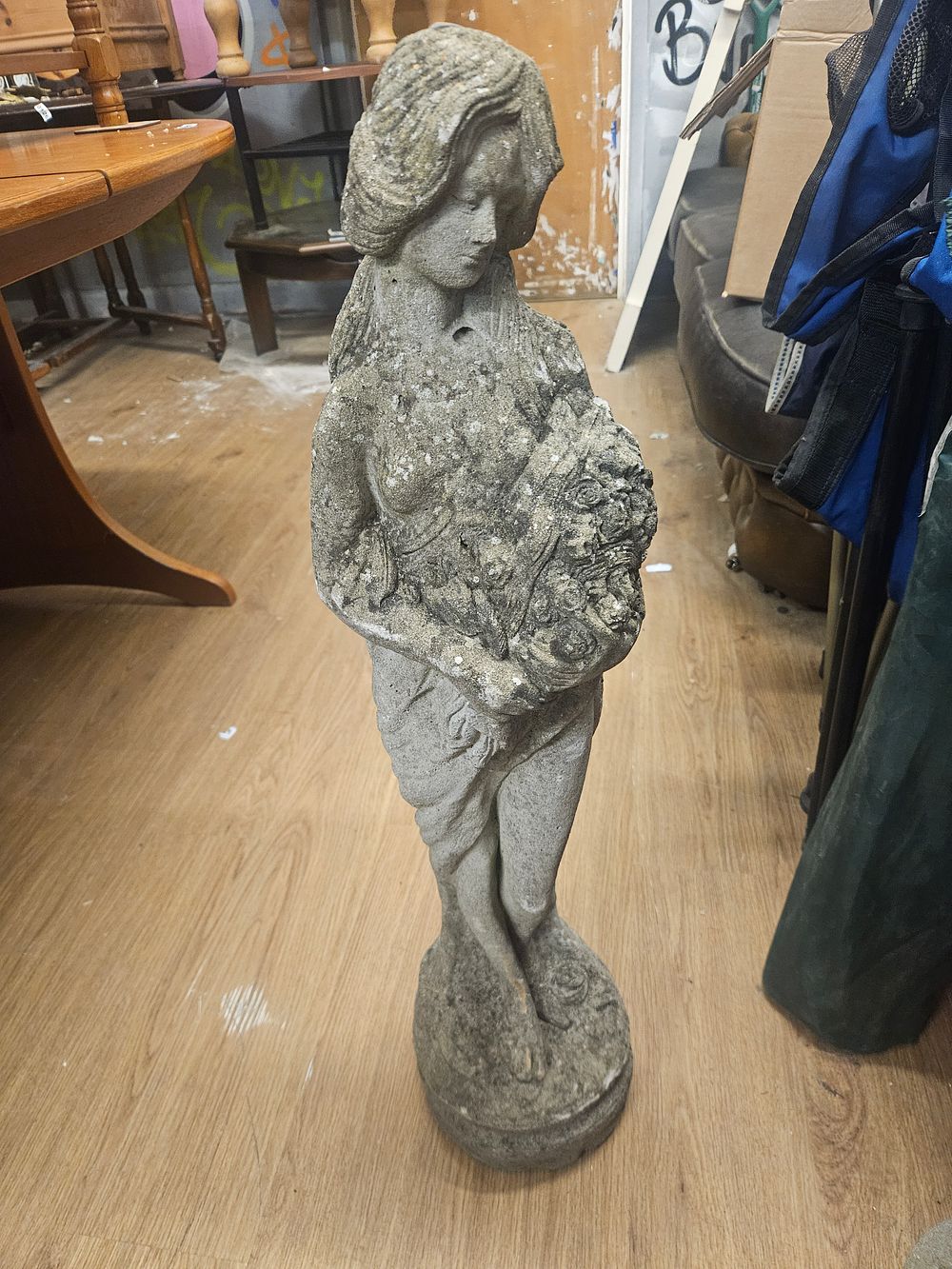 Lot 330 – A Reconstituted Stone Garden Figure of a Classical Maiden