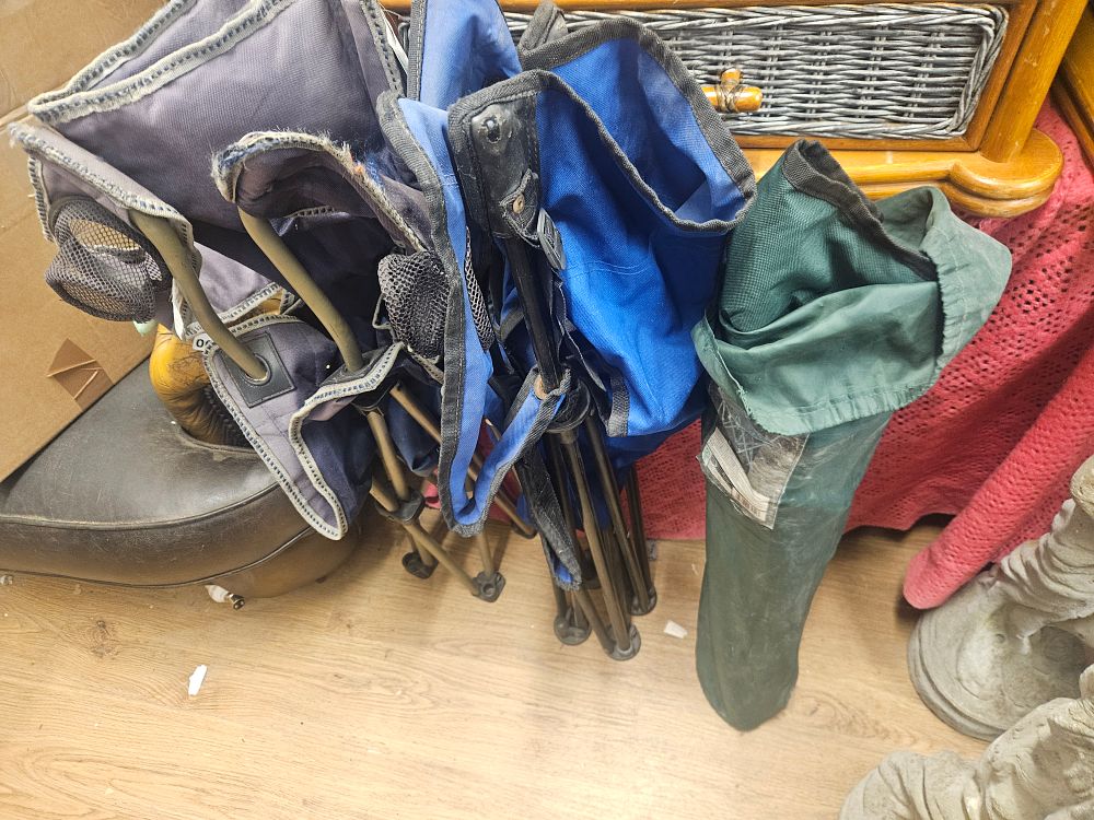 Lot 331 – Three Assorted Folding Camping Chairs
