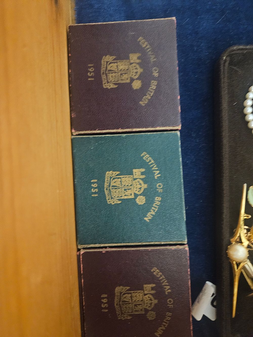 Lot 337 – A Trio of 1951 Festival of Britain Crown Presentation Boxes