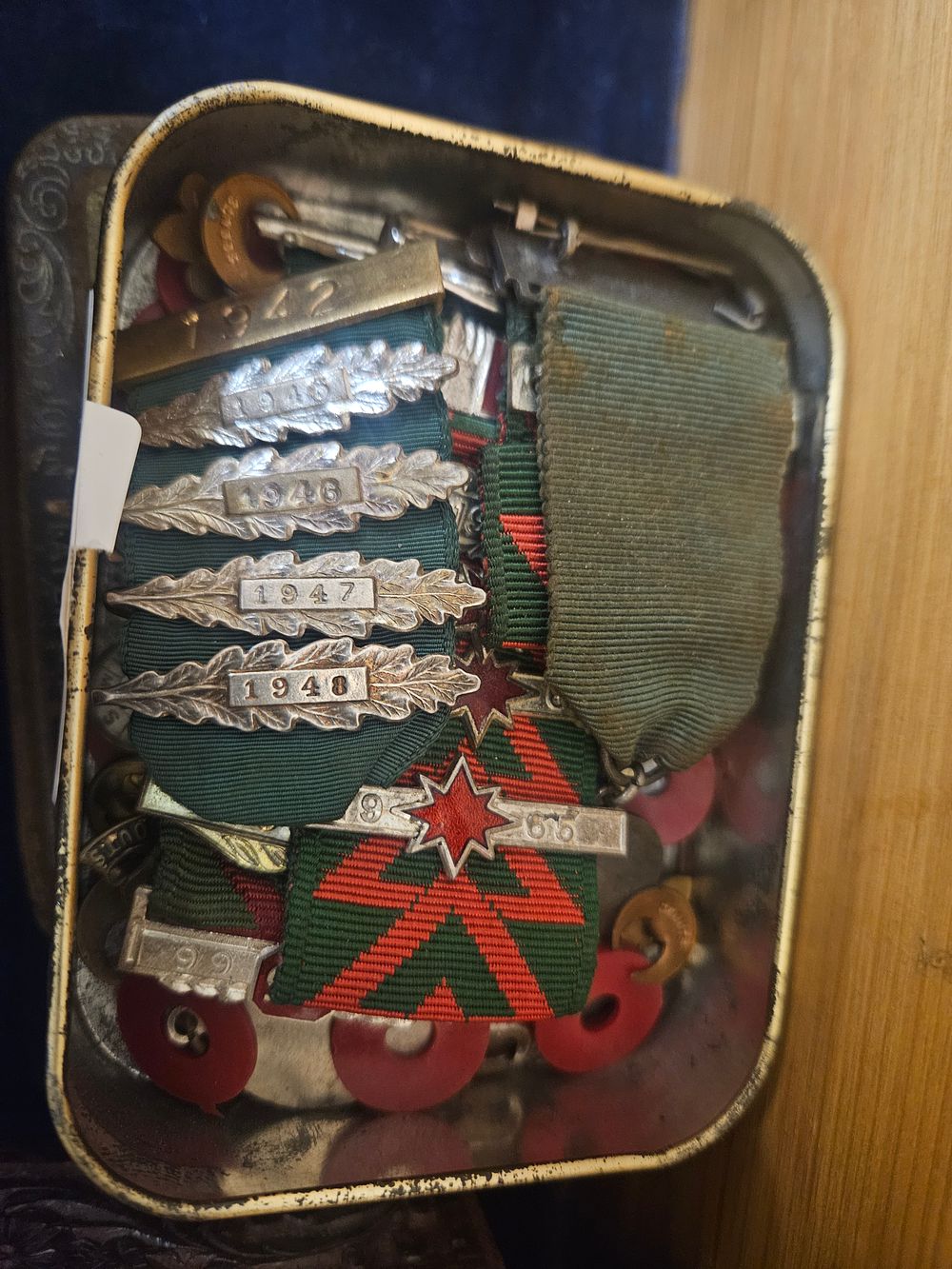 Lot 338 – An Assortment of British National Savings Movement Service Award Components and Ribbons